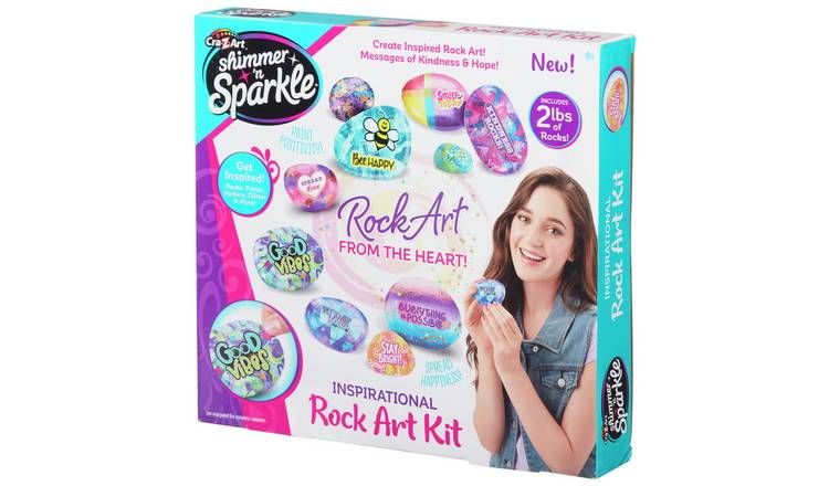 Cra-Z-ART Shimmer N Sparkle Unicorn Rock Art Set