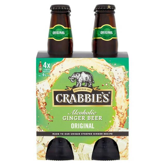 Crabbies Original Alcoholic Ginger Beer 4x330ml