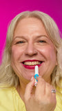 Lush Crackle Lipstick in raspberry pink satin shade - British product