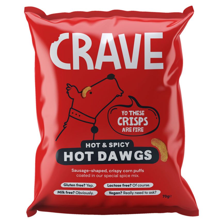 Crave Flamin' Hot Wots'Inits 70g