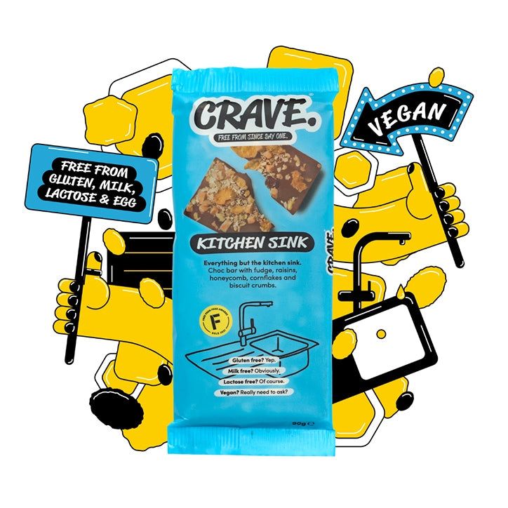 CRAVE Kitchen Sink Chocolate Bar 90g