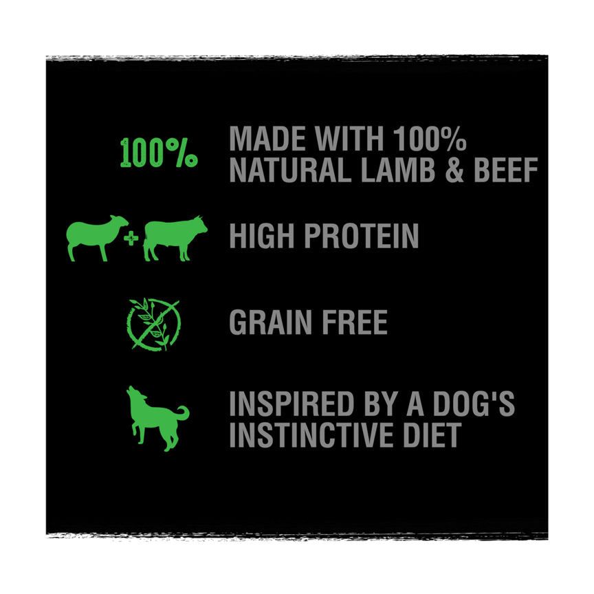 Crave Natural Grain Free Adult Complete Dry Dog Food Lamb &amp;amp; Beef