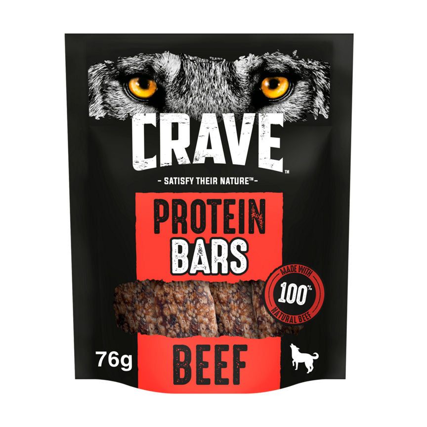 Crave Protein Bar Adult Dog Treat with Beef