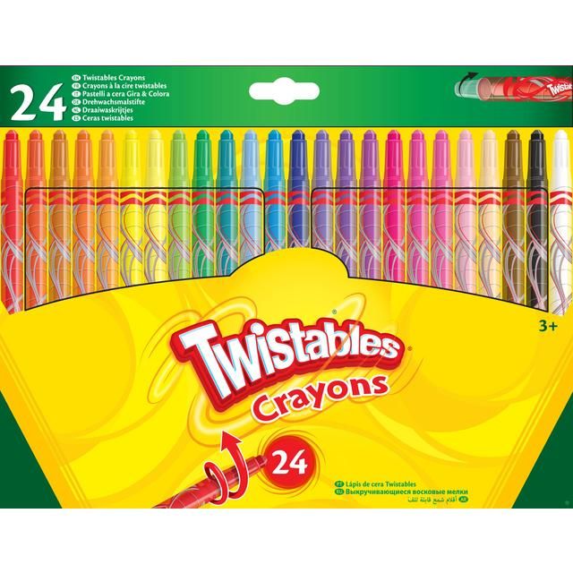 Crayola 24 Twistable Crayons 3yrs+   24 per pack