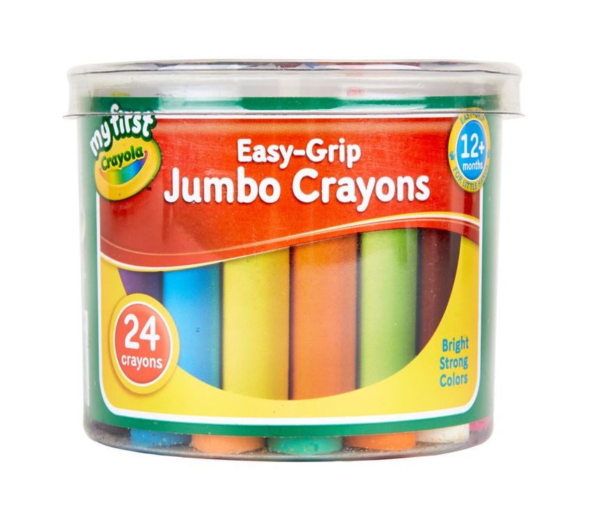 Crayola Easy-Grip Jumbo Crayons  12 Months +