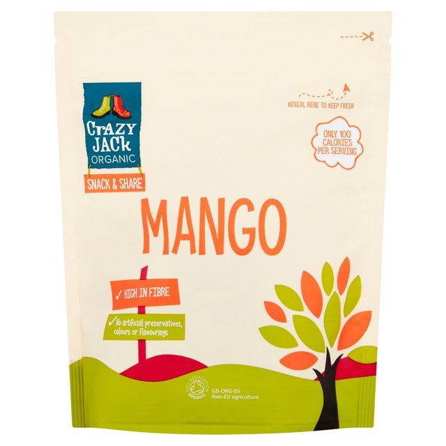 Crazy Jack Organic Dried Mango   100g