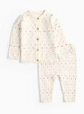 Cream Knitted Bobble Jumper &amp;amp; Leggings Set 9-12 months