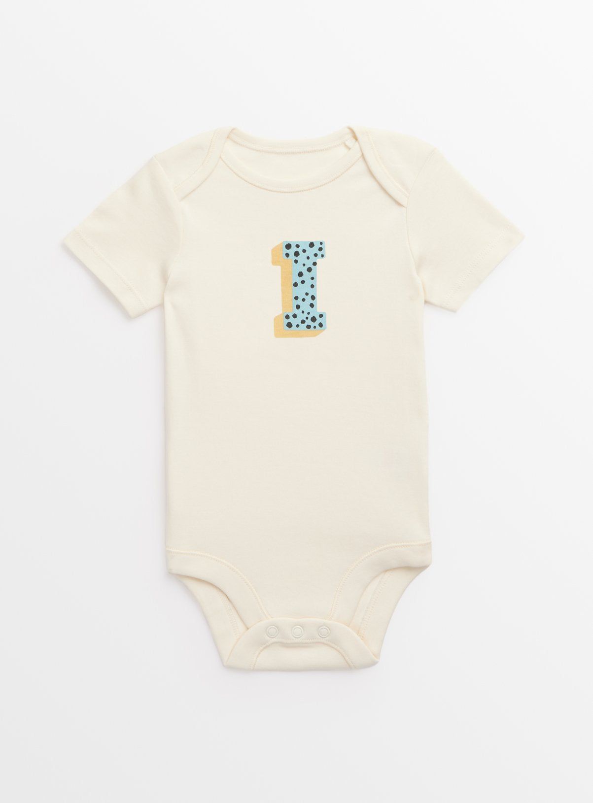 Cream Letter 'I' Bodysuit Up to 3 mths