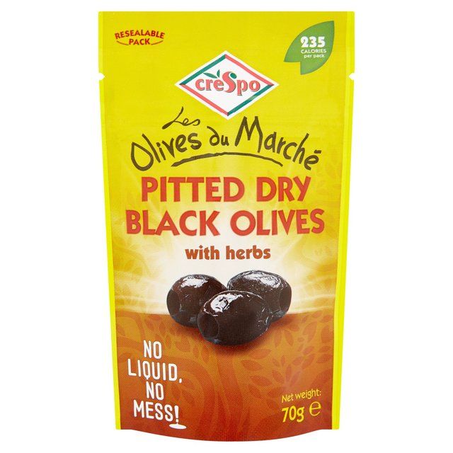 Crespo Dry Black Olives With Herbs