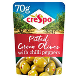 Crespo Pitted Green Olives with Chilli   70g