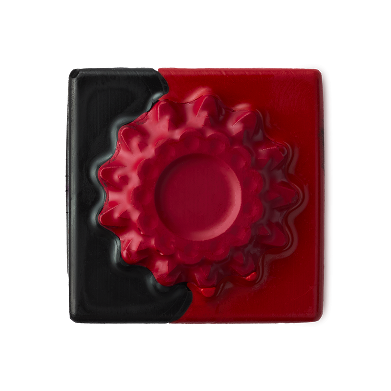 Lush Crimson Reds lipstick square, UK version