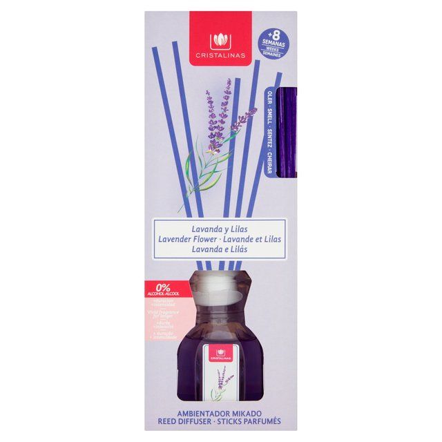 Cristalinas Reed Diffuser Lavender flower