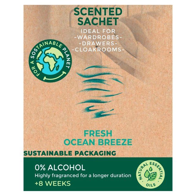 Cristalinas Wardrobe/Drawer Freshener Fresh Ocean Breeze   7g