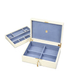 Croc-Embossed Leather Grand Luxe Jewellery Box