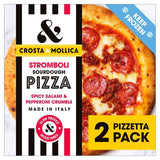 Crosta &amp;amp; Mollica Stromboli Pizzetta 2 Mini Pizzas Pepperoni &amp;amp; Spicy Salami   2 x 217g