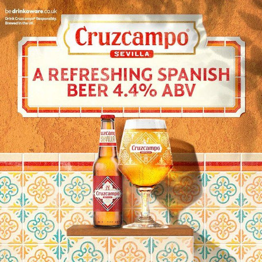 Cruzcampo Lager Beer Bottles   12 x 330ml