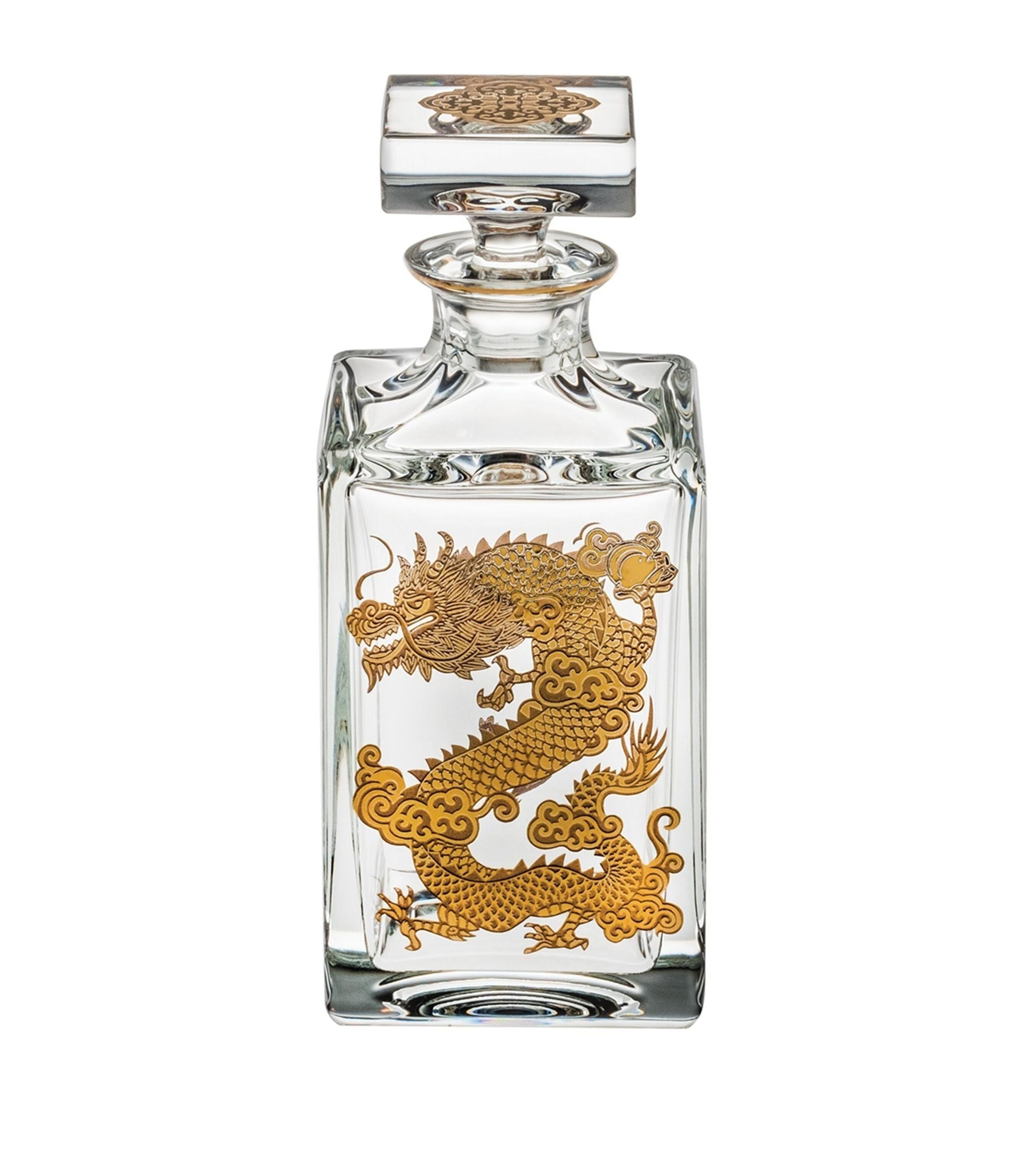 Crystal Golden Dragon Whisky Decanter (800ml)