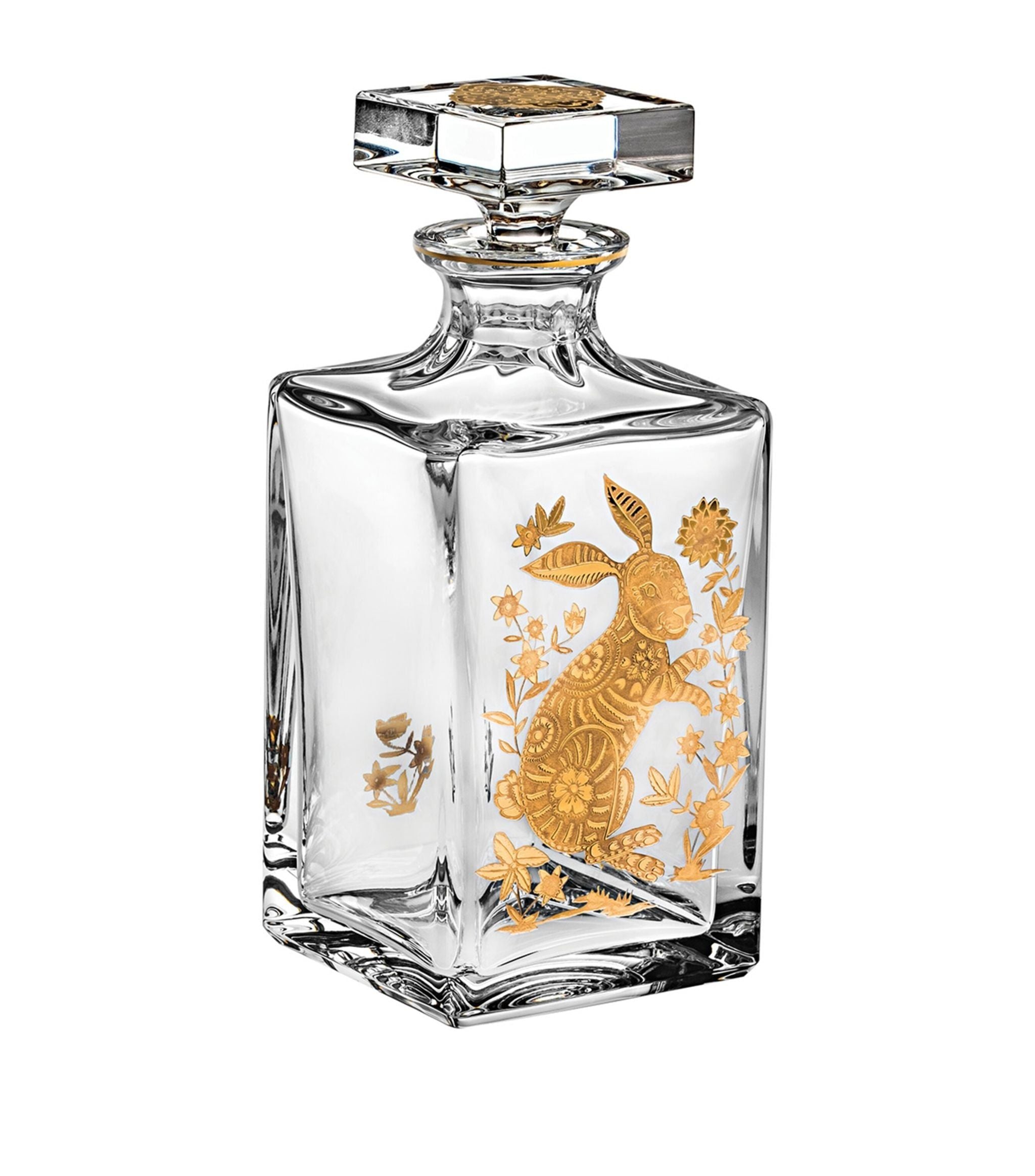 Crystal Golden Rabbit Whisky Decanter (800ml)