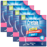 Crystale Dishwasher Salt, 4 x 2kg