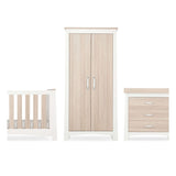 CuddleCo Ada 3 Piece Nursery Furniture Set &amp;ndash; White and Ash