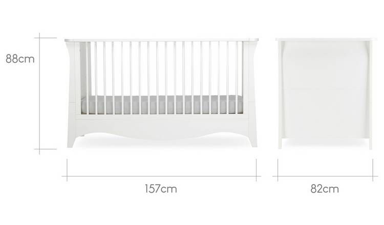 Cuddleco Clara 2 Piece Nursery Furniture Set - White