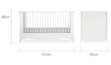 Cuddleco Clara 2 Piece Nursery Furniture Set - White