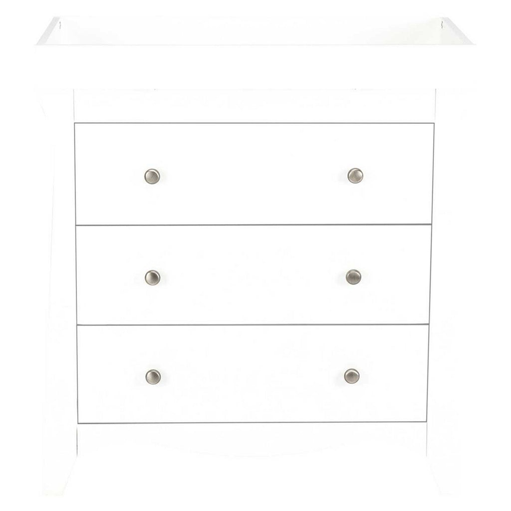 CuddleCo Clara 3 Drawer Dresser & Changer White