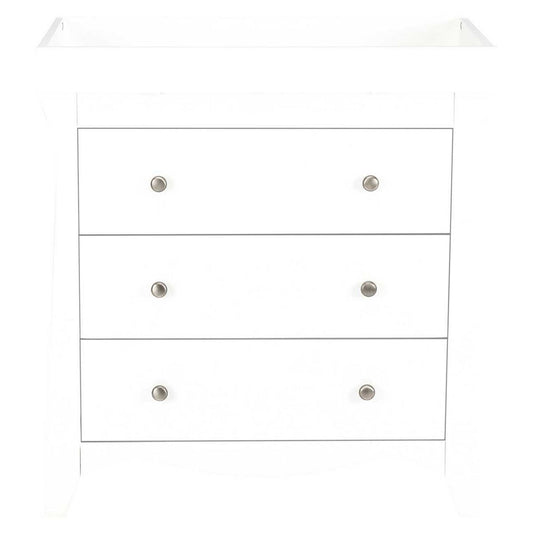 CuddleCo Clara 3 Drawer Dresser & Changer White