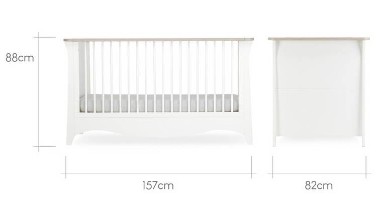 Cuddleco Clara 3 Piece Nursery Furniture Set - Ash &amp;amp; White