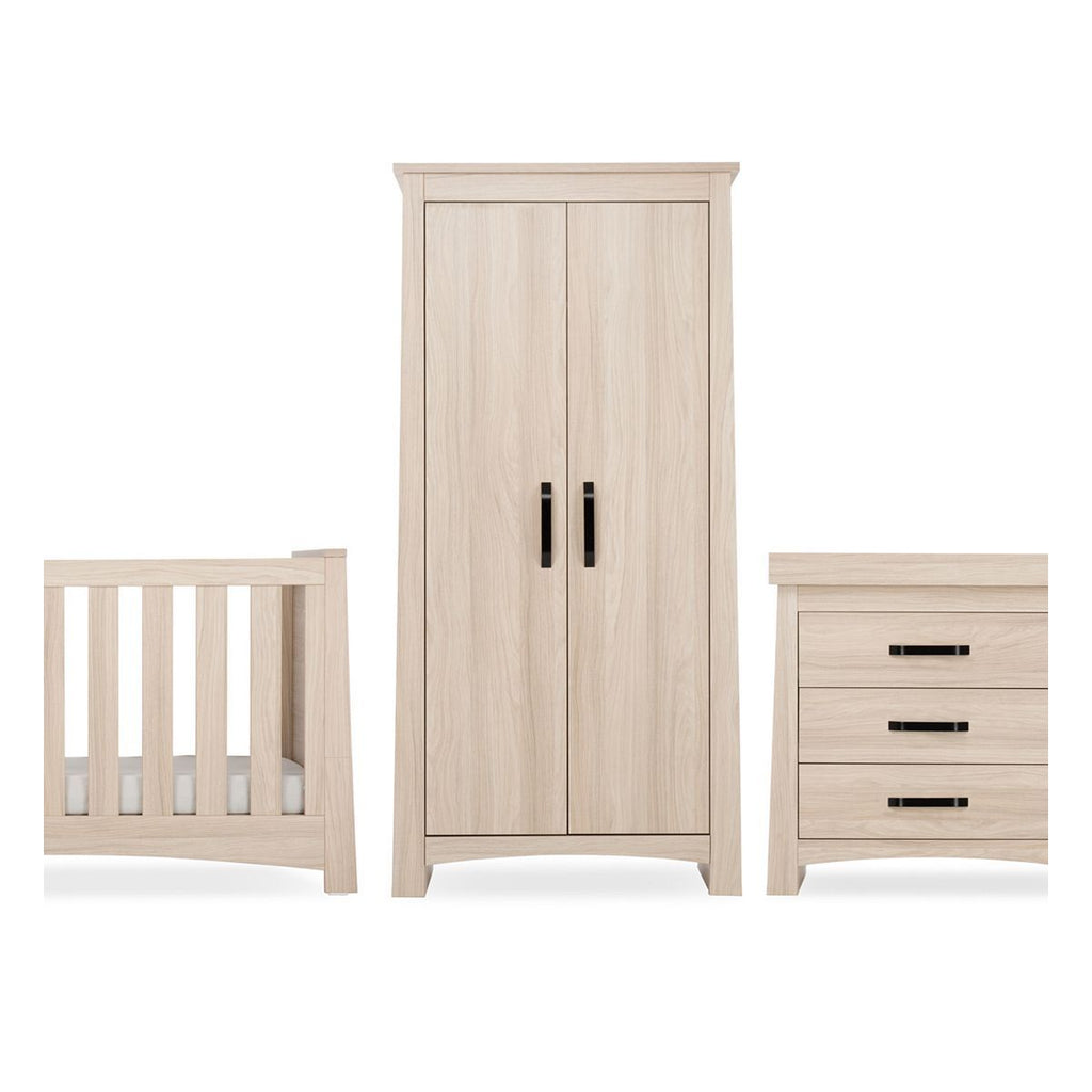 CuddleCo Isla 3 Piece Nursery Furniture Set – Ash