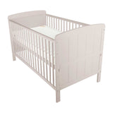 CuddleCo Juliet Cot Bed and Harmony Sprung Mattress Dove Grey