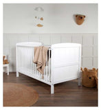 CuddleCo Juliet Cot Bed and Lullaby Foam Mattress White