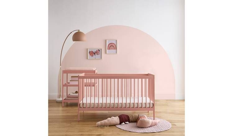 Cuddleco Nola 2 Piece Nursery Furniture Set - Pink