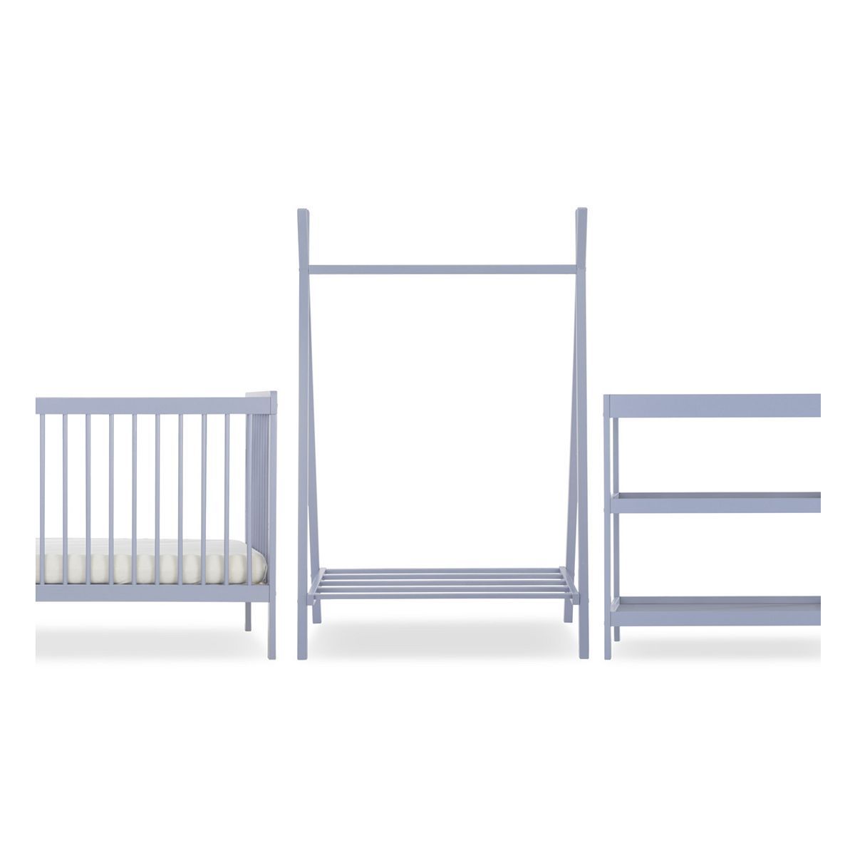 CuddleCo Nola 3 Piece Nursery Furniture Set - Flint Blue