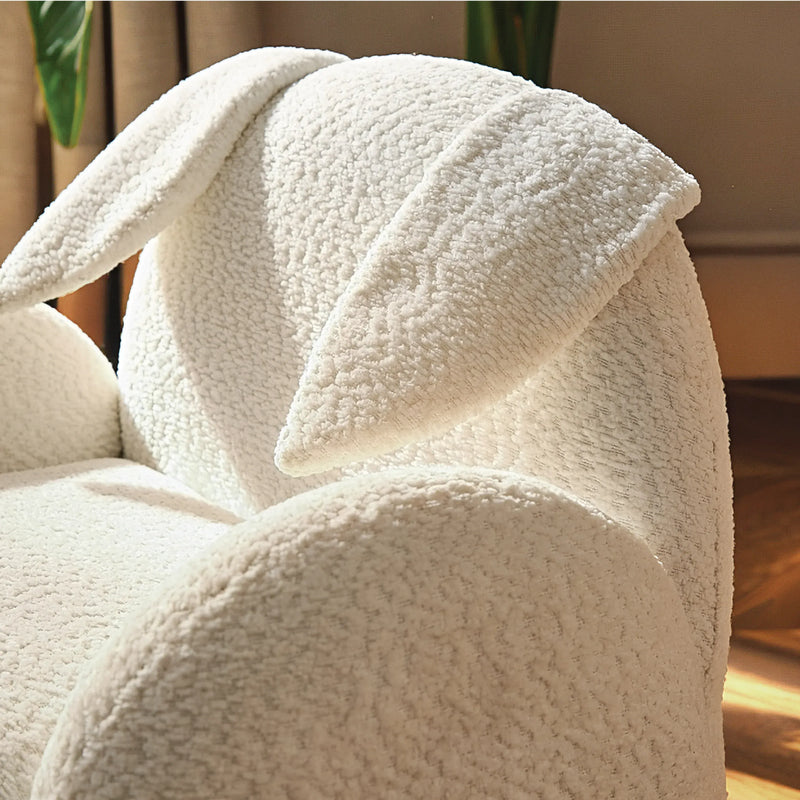 CuddleCo Etta Bunny kids chair in boucle off white (British brand)