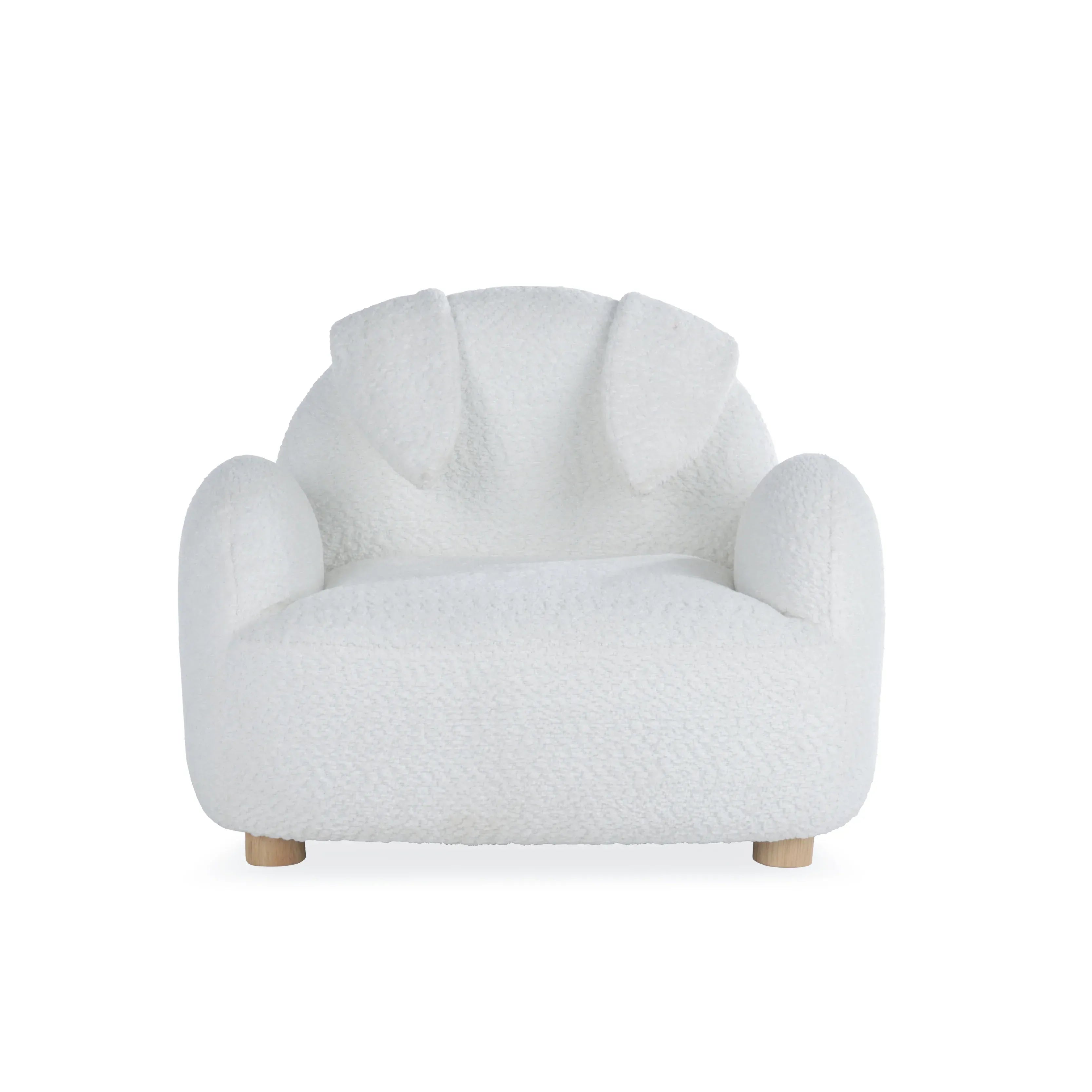 CuddleCo Etta Bunny kids chair in boucle off white (British brand)