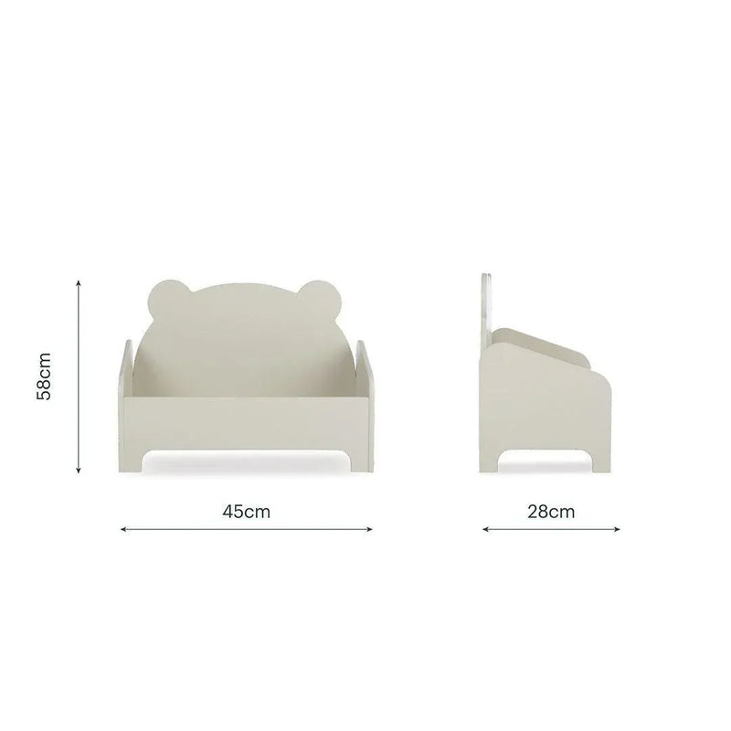 CuddleCo bear book storage in Pebble, imported from the UK