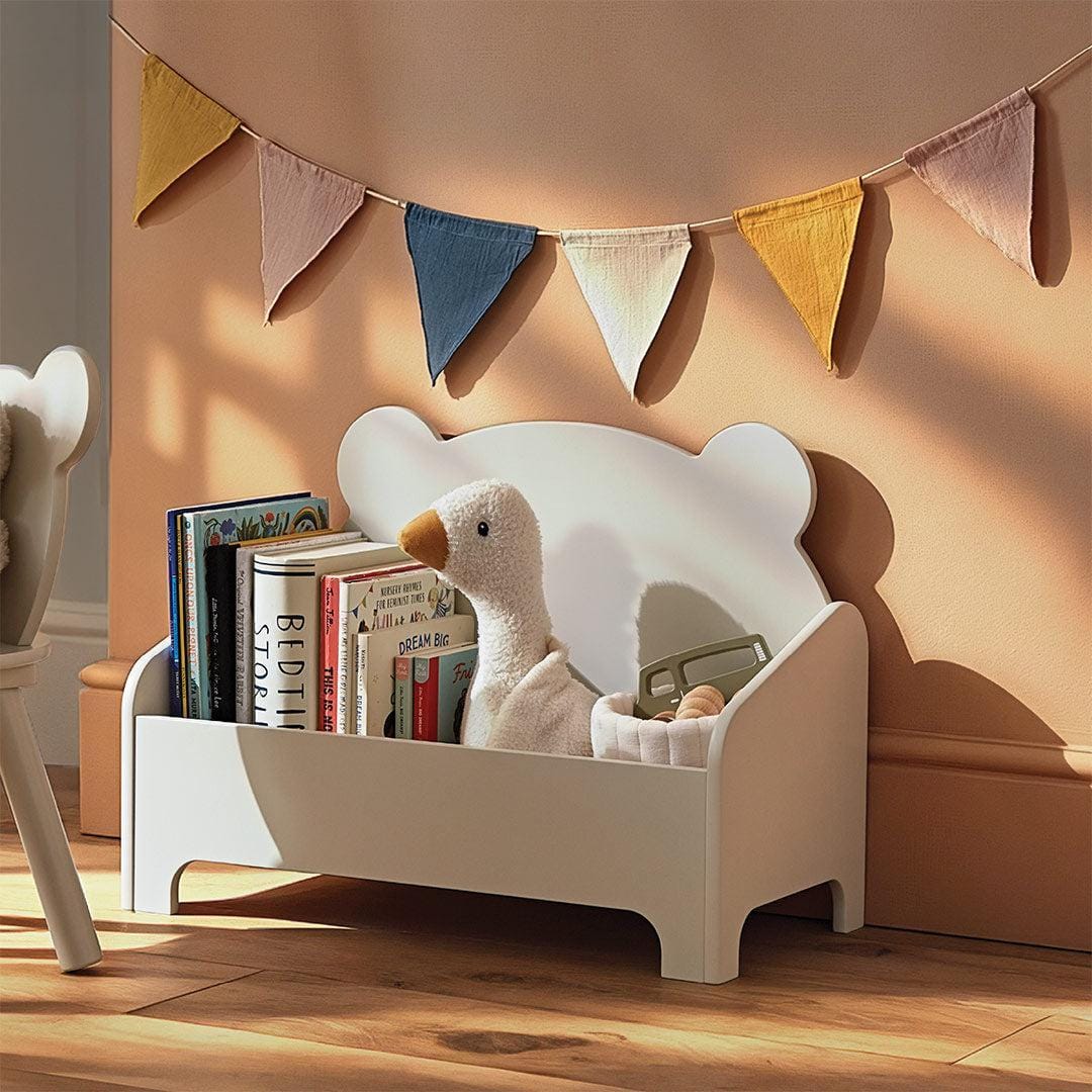CuddleCo bear book storage in Pebble, imported from the UK