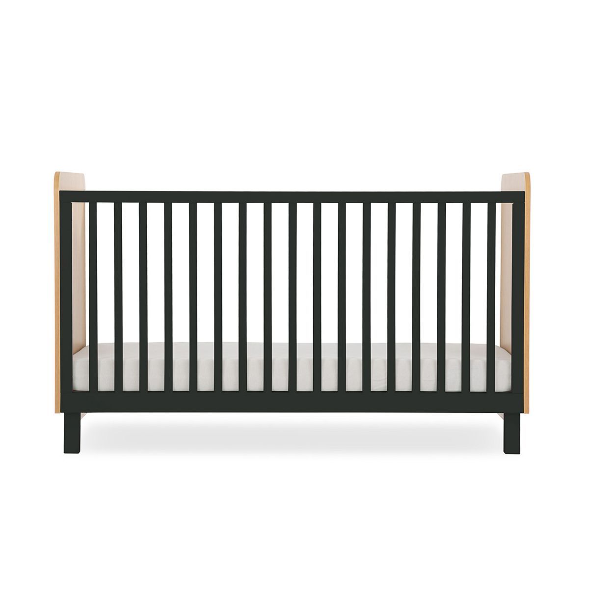 CuddleCo Rafi Cot Bed - Oak and Black