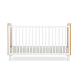 CuddleCo Rafi Cot Bed - Oak and White