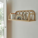 Cuddleco Aria rattan wall shelf for nursery - British product