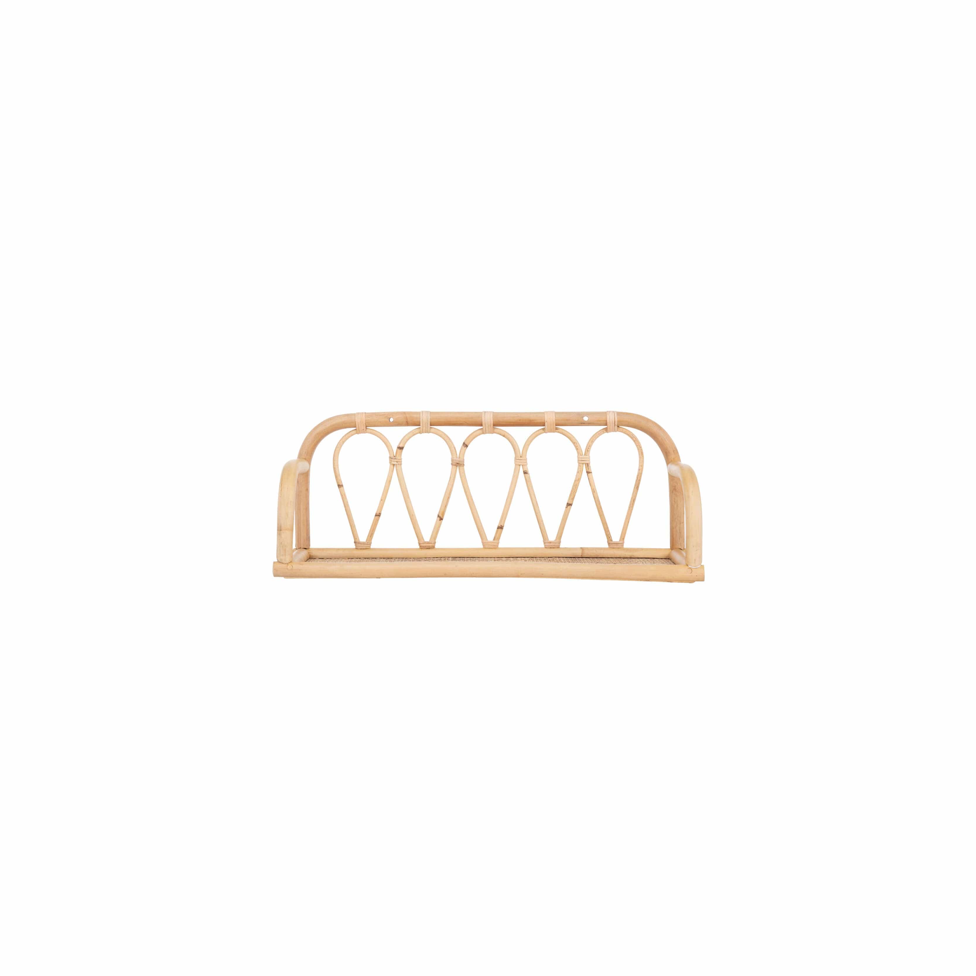 Cuddleco Aria rattan wall shelf for nursery - British product