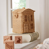 Cuddleco Country Cottage rattan basket set of 3, imported from the UK