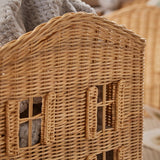 Cuddleco Country Cottage rattan basket set of 3, imported from the UK