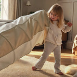 CuddleCo pop-up play tunnel 92cm long cotton canvas - British product