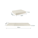 CuddleCo 3-Fold Tumble Mat Cookie Stripe, imported from the UK