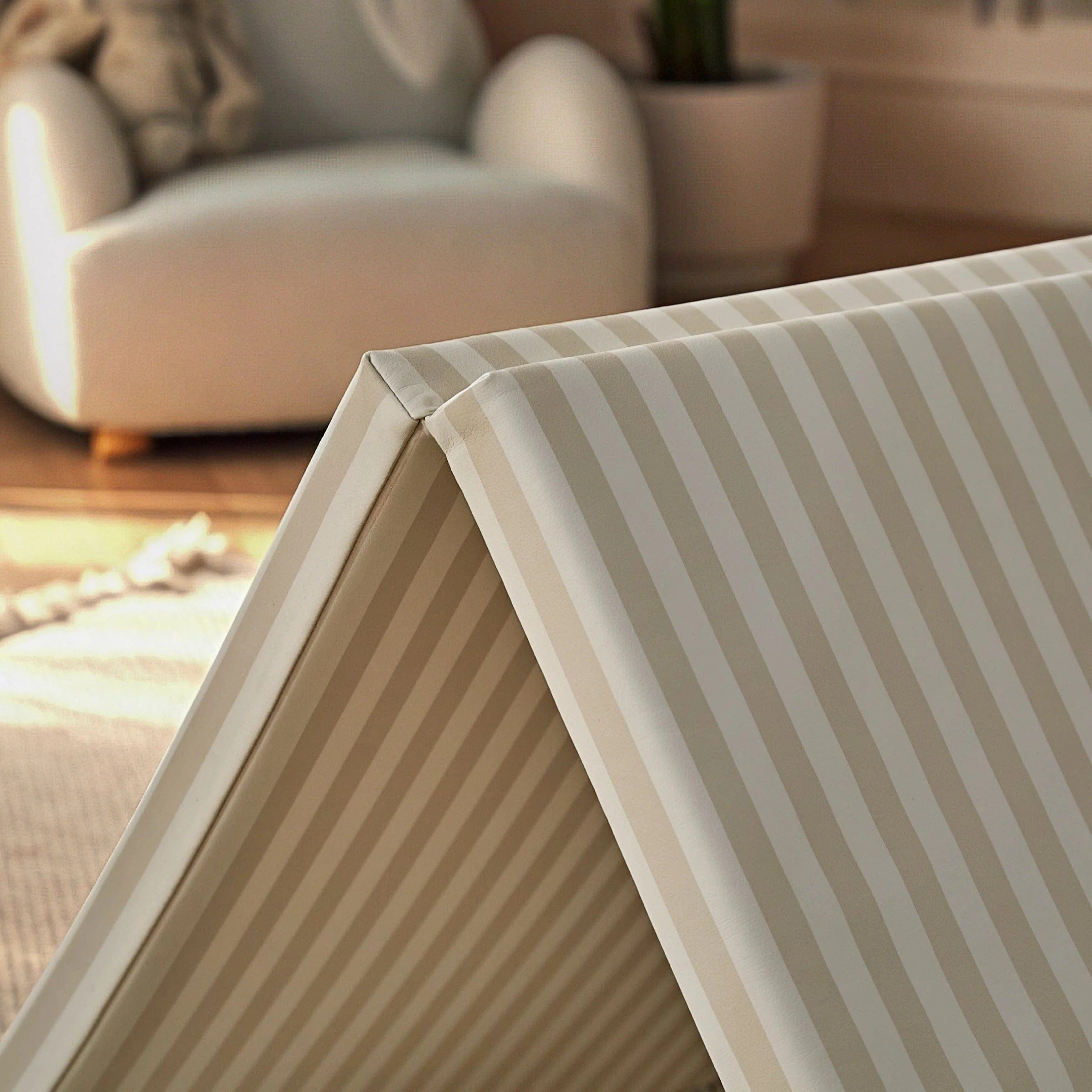 CuddleCo 3-Fold Tumble Mat Cookie Stripe, imported from the UK