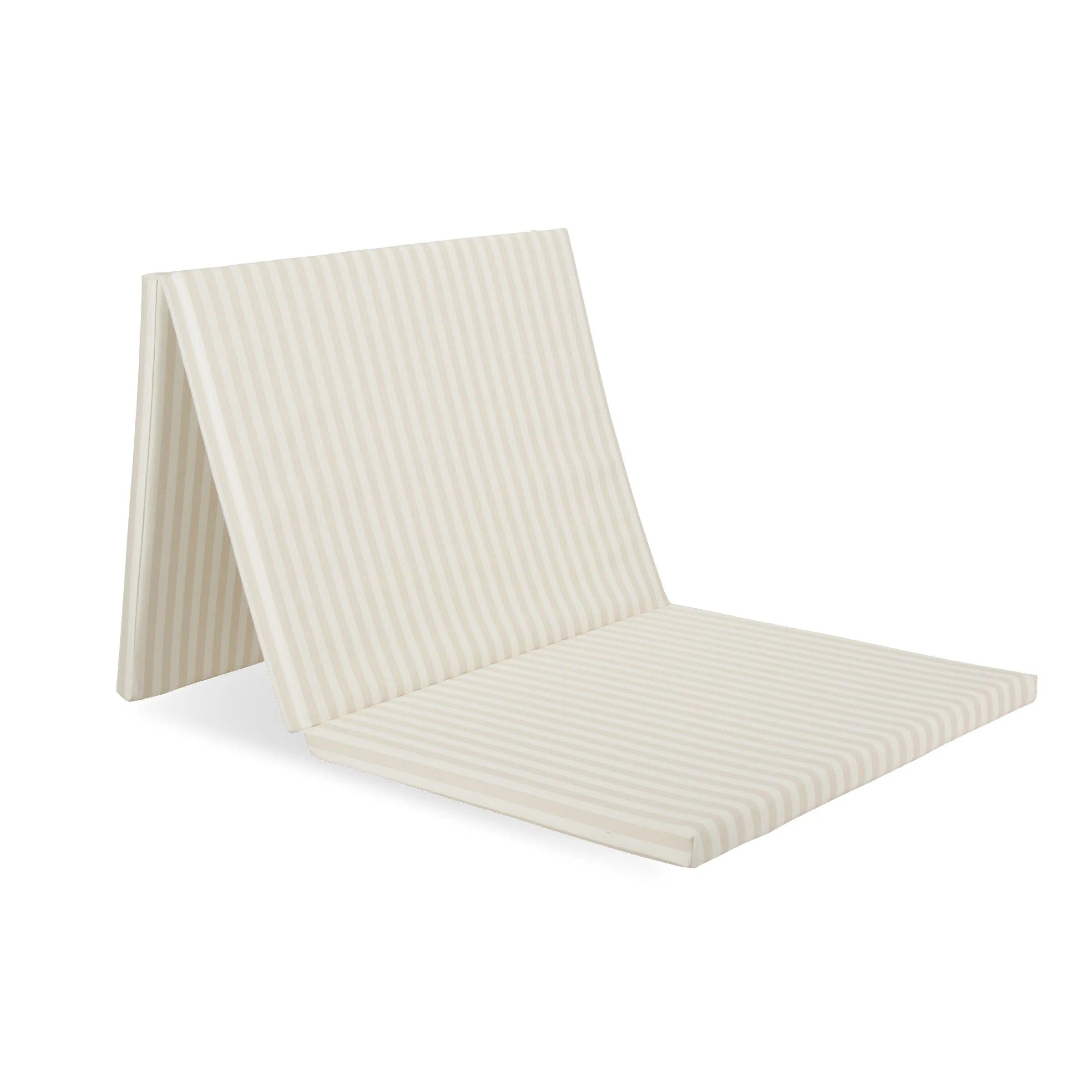 CuddleCo 3-Fold Tumble Mat Cookie Stripe, imported from the UK