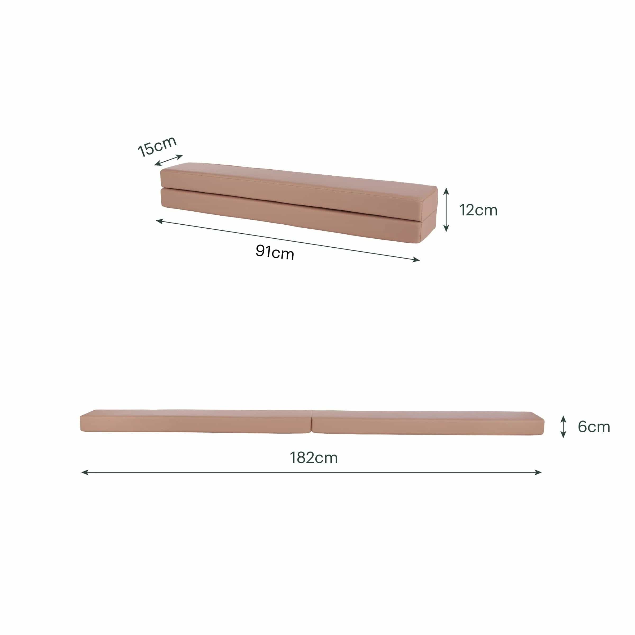 CuddleCo soft play balance beam Tuscany 182cm, imported from the UK