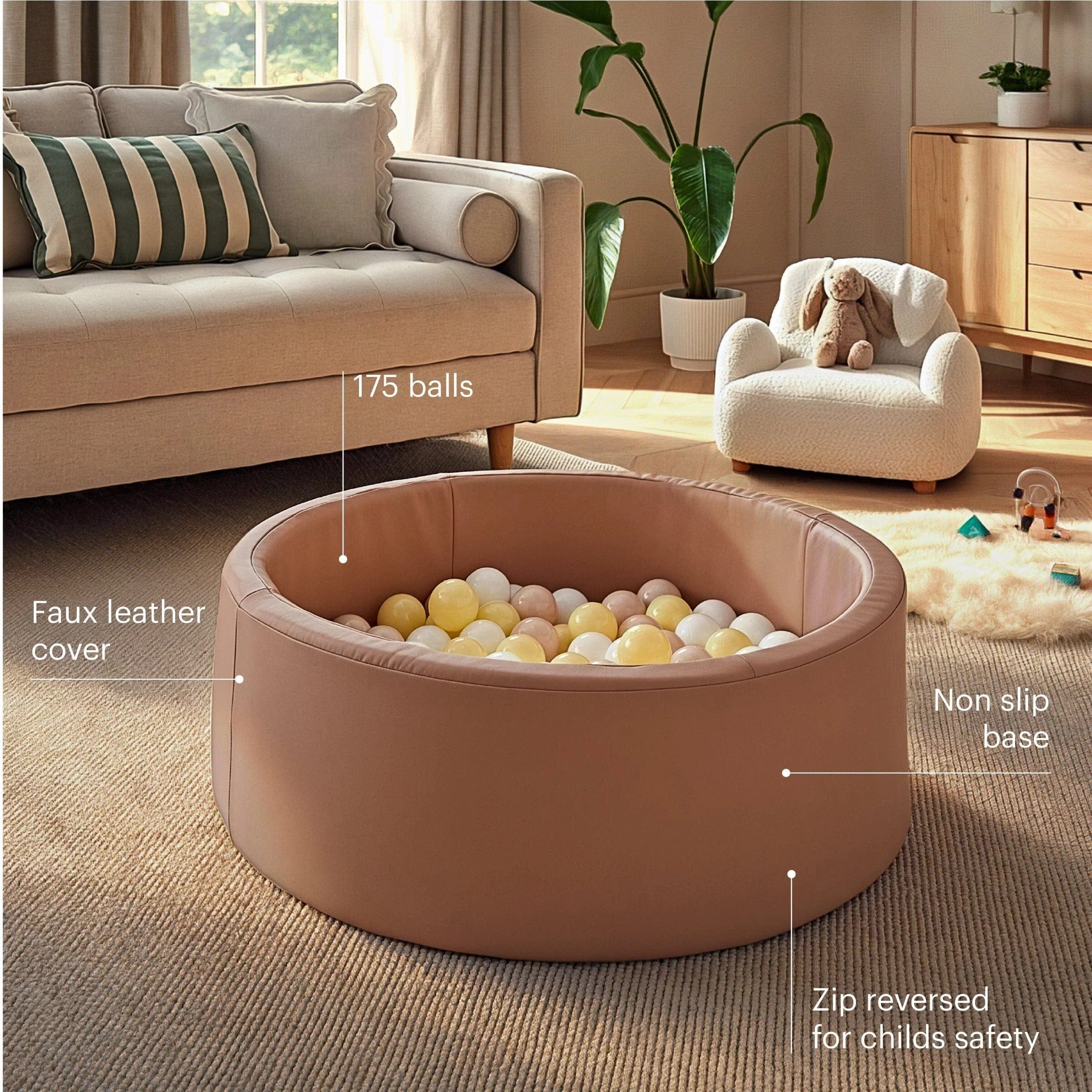 CuddleCo Tuscany ball pit with 175 balls - British product
